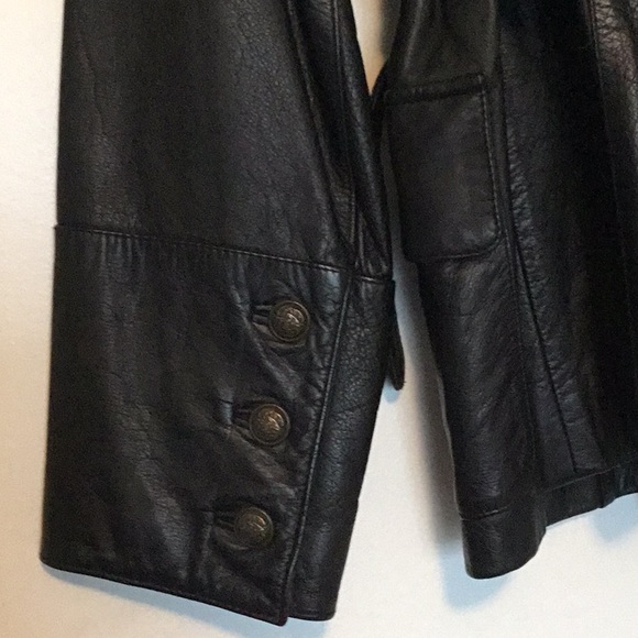 Otello Pelle Black Leather Jacket - Picture 4 of 8